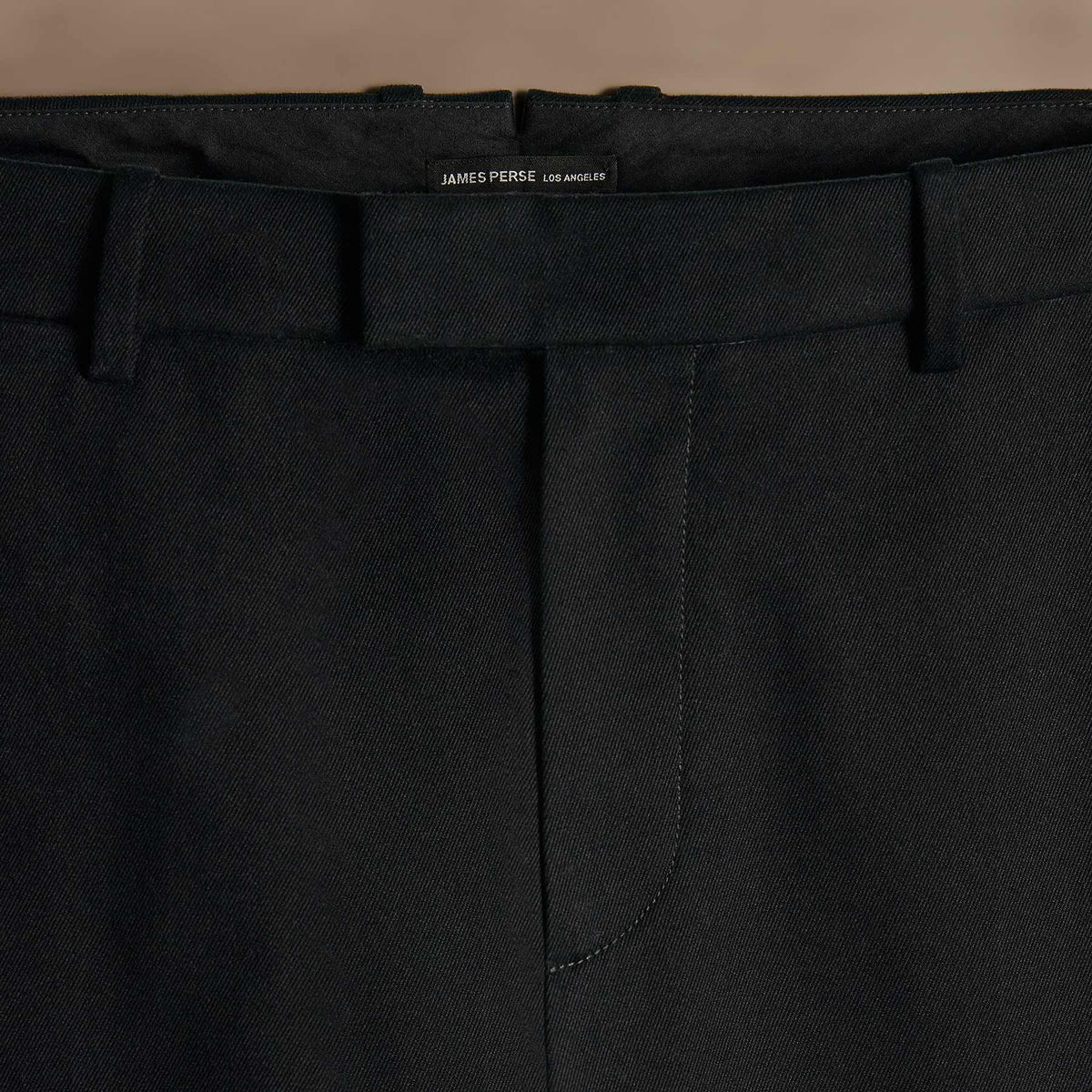 Cashmere Touch Twill Trouser in Black | James Perse Los Angeles