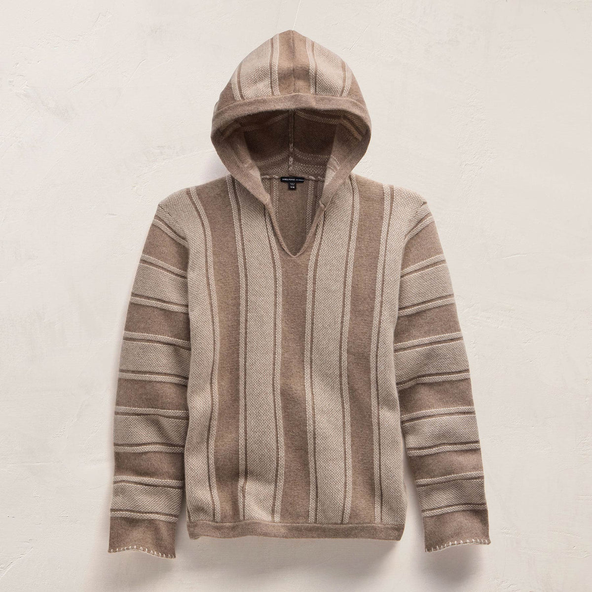 Mens Poncho in Natural Stripe | James Perse Los Angeles