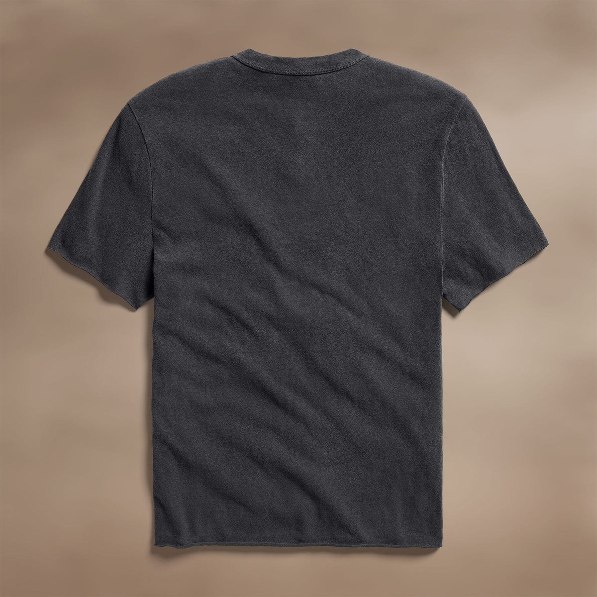 Slub Jersey Short Sleeve Henley in Magma Pigment | James Perse Los Angeles