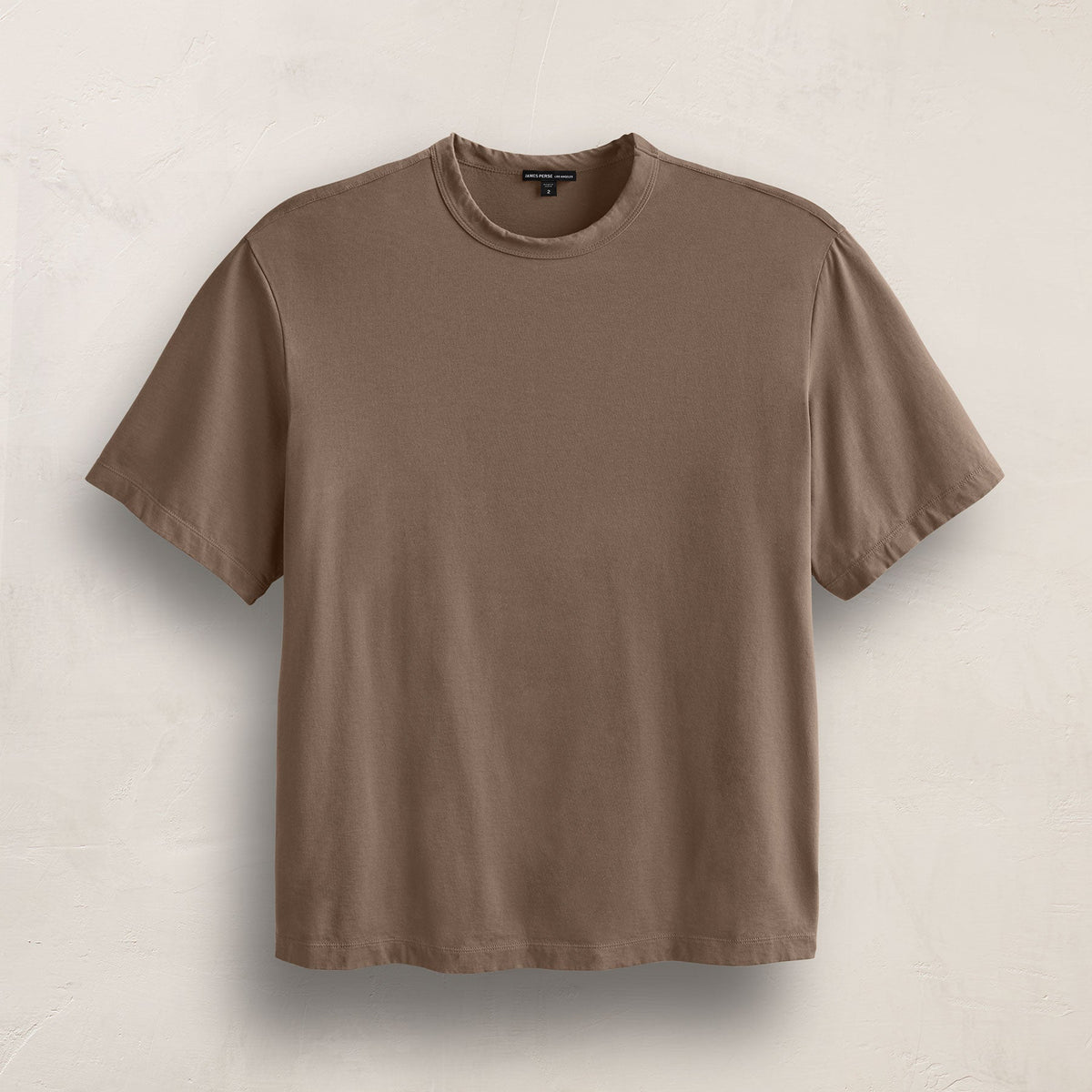 Heavy Luxe Jersey Oversized Crew in Caribou | James Perse Los Angeles