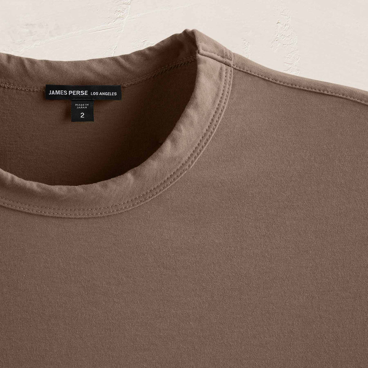 Heavy Luxe Jersey Oversized Crew in Caribou | James Perse Los Angeles