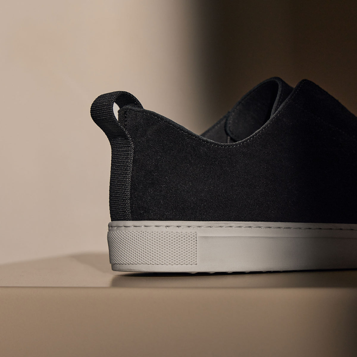 Suede Solstice Sneaker in Black | James Perse Los Angeles