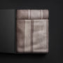 Baja Stripe Knit Blanket & Sham Gift Set In Taupe Melange/Ivory | James Perse Los Angeles