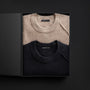 Men's Recycled Cashmere Crew Sweater Gift Set In Black/Stone | James Perse Los Angeles