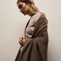 Recycled Cashmere Blanket in Mid Brown | James Perse Los Angeles