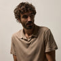 Brushed Lotus Polo in Coffee | James Perse Los Angeles