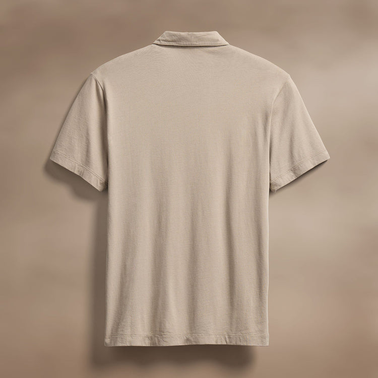 Brushed Lotus Polo in Overcast | James Perse Los Angeles