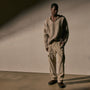 Mens Poncho in Natural Stripe | James Perse Los Angeles