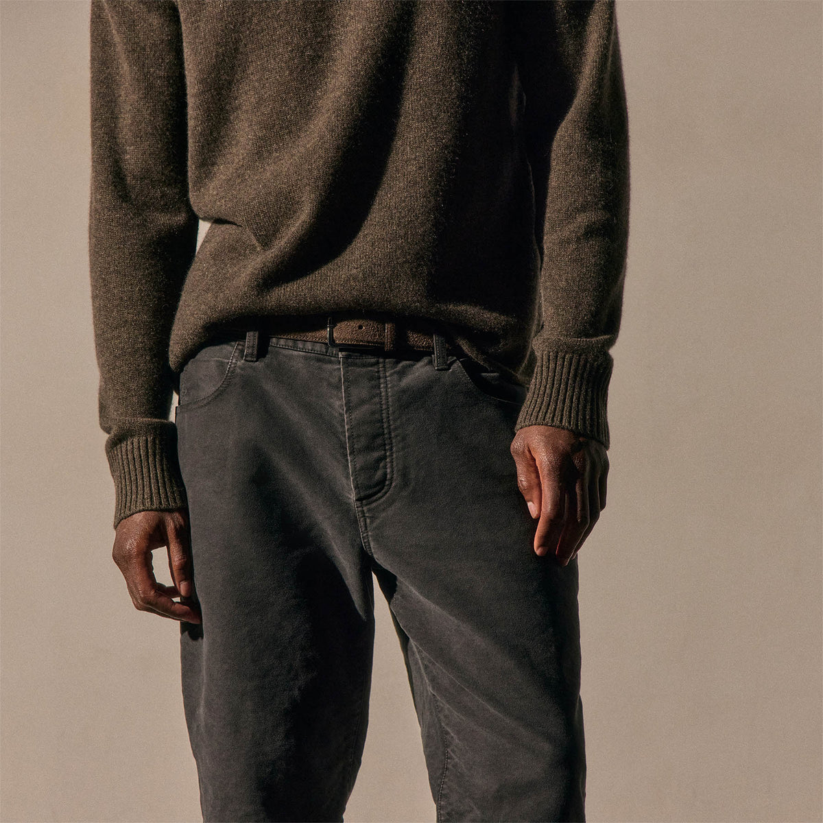 Cotton Moleskin 5 Pocket Pant in Magma Pigment | James Perse Los Angeles