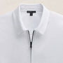 Zip Up Shirt in White | James Perse Los Angeles