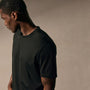 Lotus Jersey Double Ply Crew in Black | James Perse Los Angeles