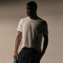 Lotus Jersey Double Ply Crew in White | James Perse Los Angeles