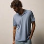 Luxe Lotus Jersey Polo in Ocean | James Perse Los Angeles