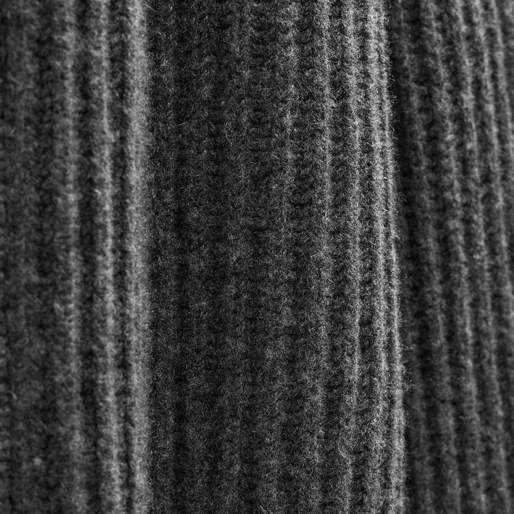 Zip Front Sweater in Anthracite/Black | James Perse Los Angeles