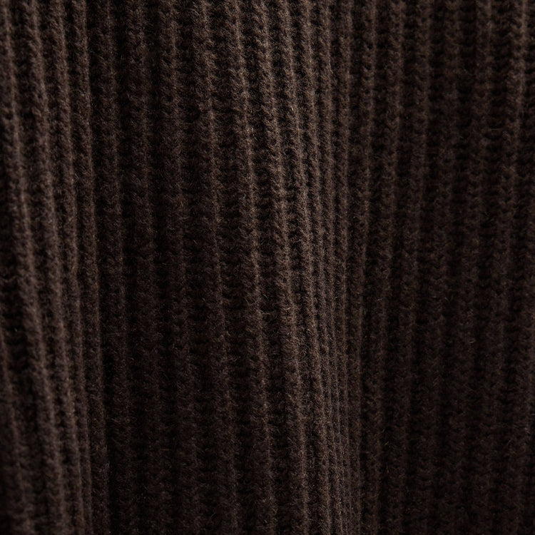 Zip Front Sweater in Kona/Black | James Perse Los Angeles