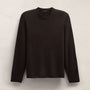 Italian Spun Cashmere Crewneck in Kona/Black | James Perse Los Angeles
