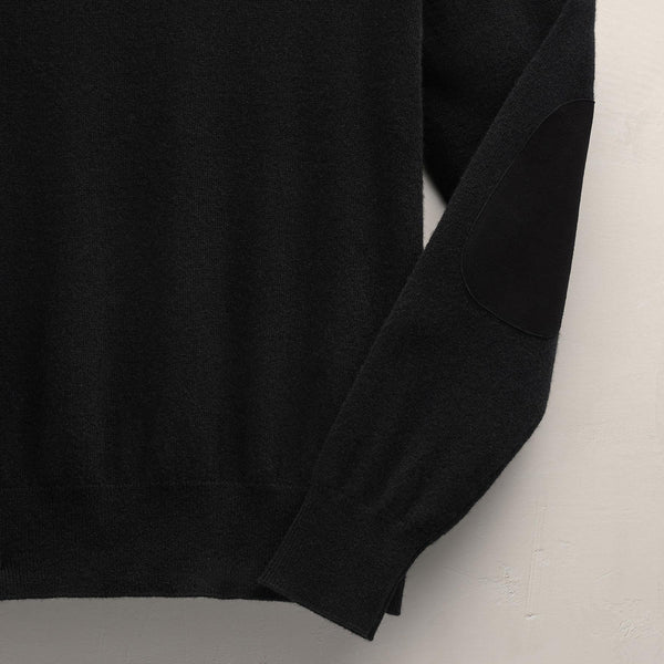 Italian Spun Cashmere Sweater in Black | James Perse Los Angeles