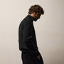Italian Spun Cashmere Half Zip in Black | James Perse Los Angeles