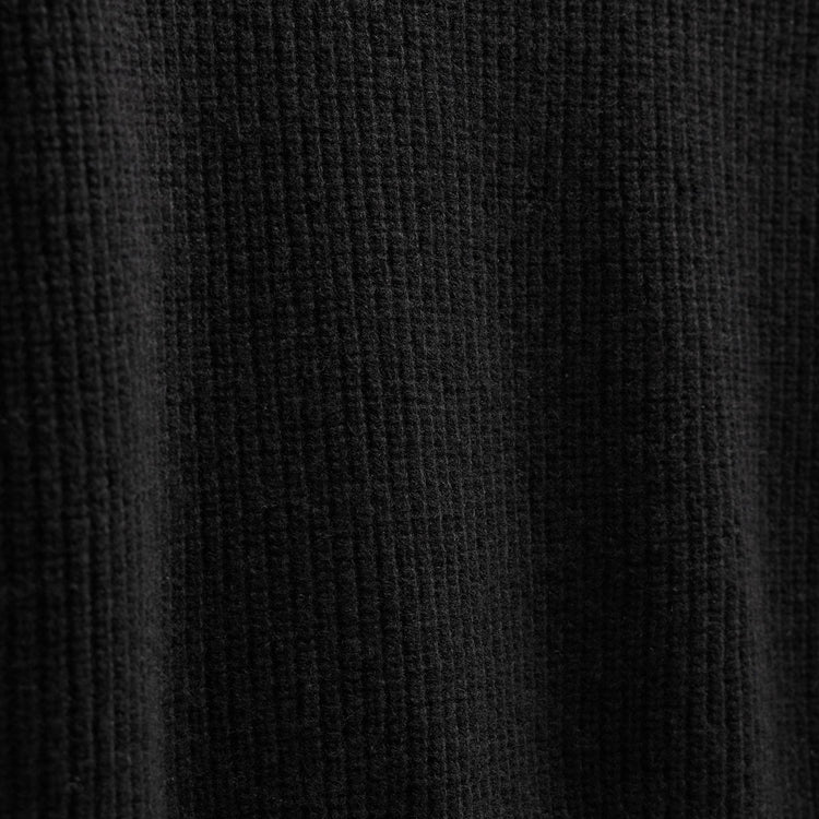 Italian Spun Cashmere Half Zip in Black | James Perse Los Angeles
