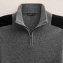 Italian Spun Cashmere Half Zip in Mid Grey | James Perse Los Angeles