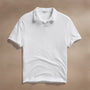 Slub Jersey Open Polo in White | James Perse Los Angeles