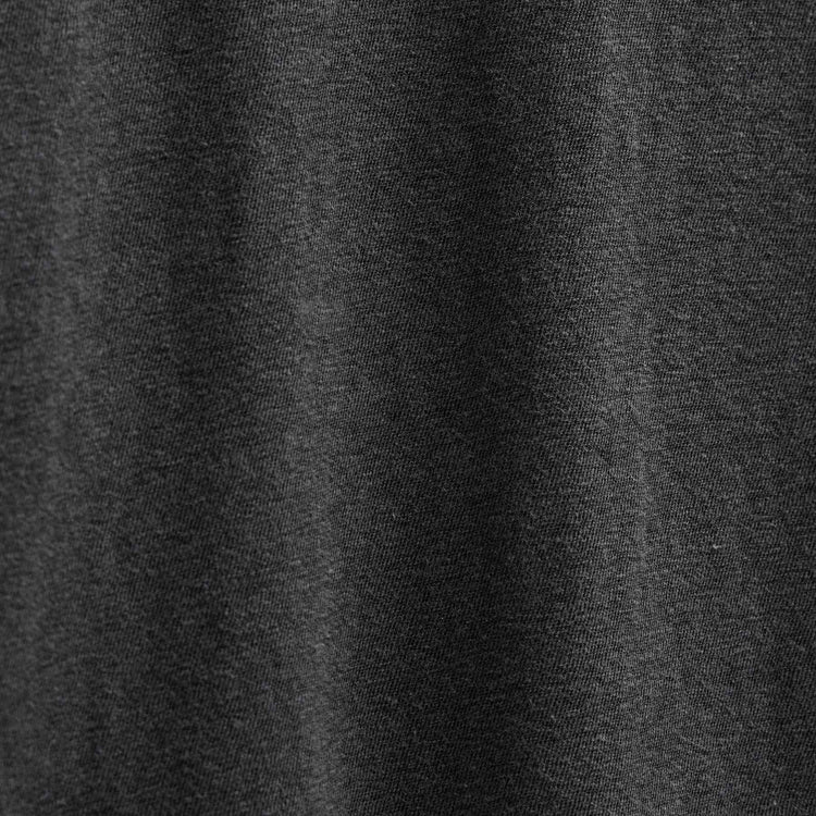 Slub Jersey Long Sleeve Open Polo in Magma Pigment | James Perse Los Angeles