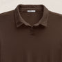 Slub Jersey Long Sleeve Open Polo in Porcupine | James Perse Los Angeles