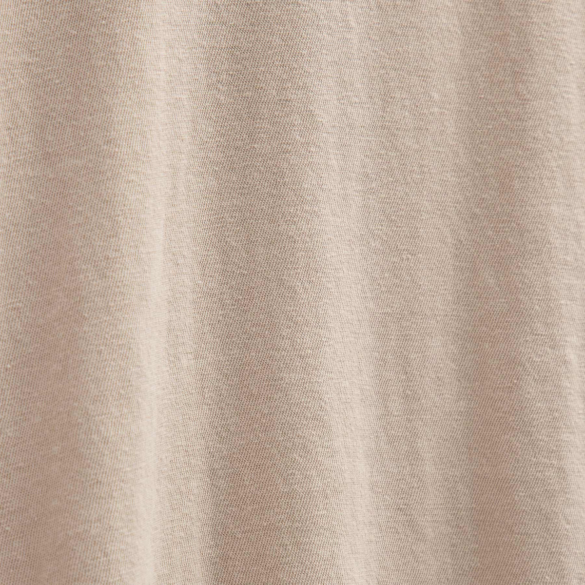 Slub Jersey Long Sleeve Open Polo in Stone Pigment | James Perse Los Angeles