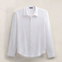 Refined Cotton Flannel Shirting in White | James Perse Los Angeles