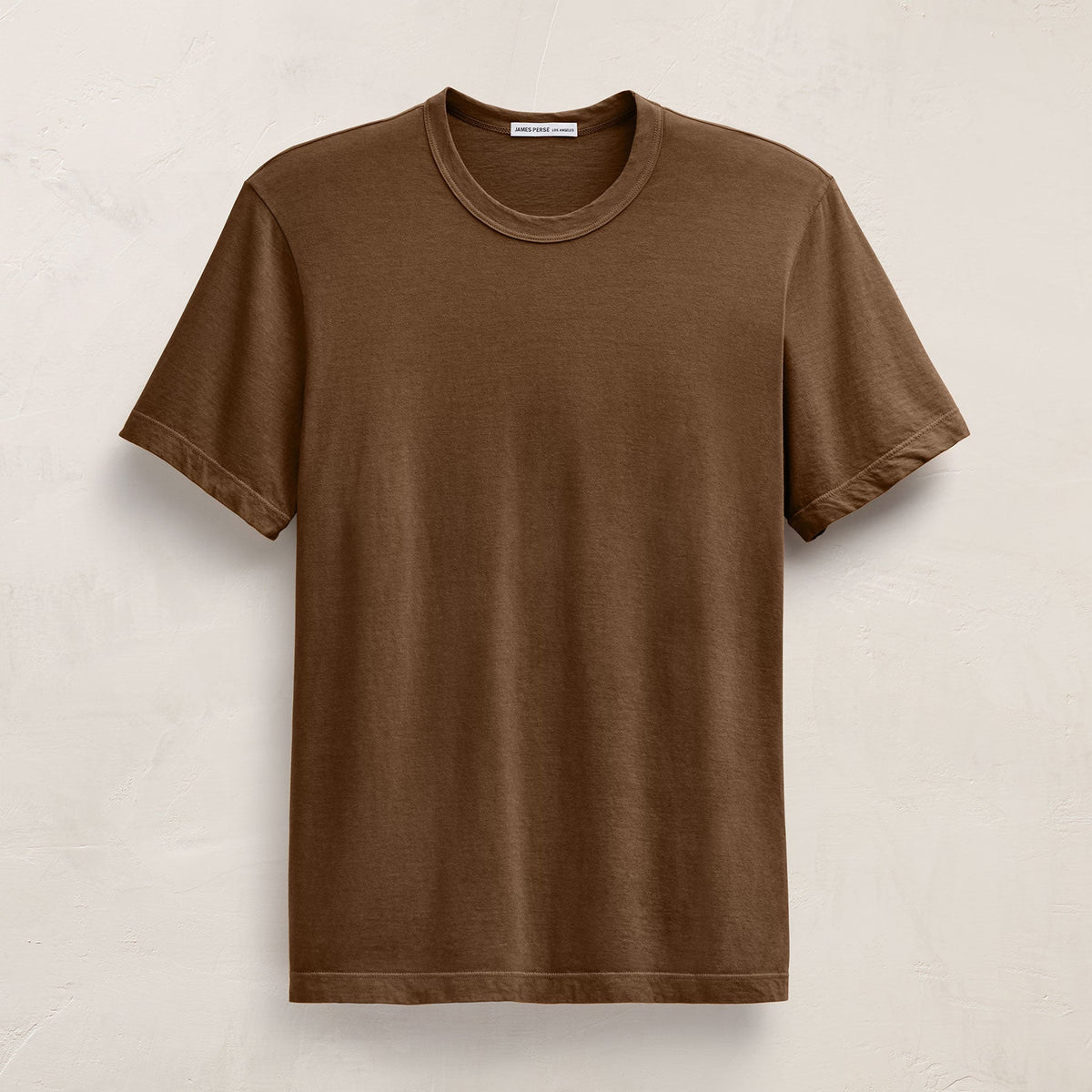 Short Sleeve Crew Neck in Gingerbread Pigment | James Perse Los Angeles