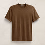Short Sleeve Crew Neck in Gingerbread Pigment | James Perse Los Angeles