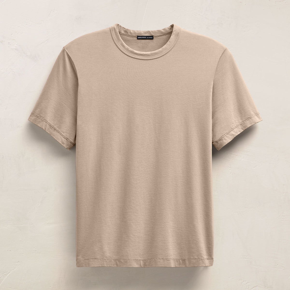 Heavy Luxe Jersey Crew in Stone | James Perse Los Angeles