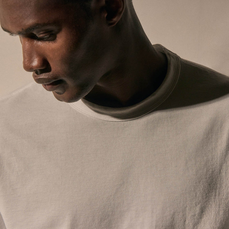 Heavy Luxe Jersey Long Sleeve in White | James Perse Los Angeles