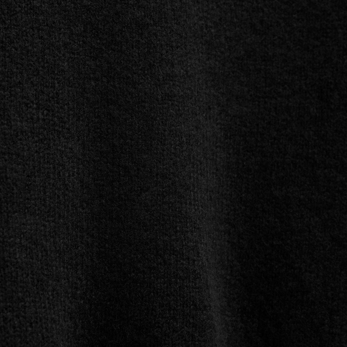 Lightweight Textured Cashmere Crew in True Black | James Perse Los Angeles