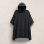 Hooded Poncho in Coal/Black | James Perse Los Angeles