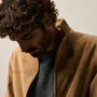 Suede Bomber Jacket in Sand | James Perse Los Angeles