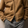 Suede Bomber Jacket in Sand | James Perse Los Angeles