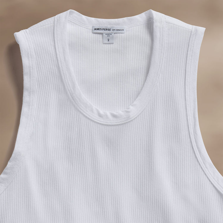 LA Skate Tank in White | James Perse Los Angeles