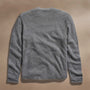 Soft Featherweight Cashmere Crew in Mid Heather Grey | James Perse Los Angeles
