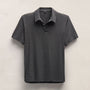 Performance Supima Pique Short Sleeve Polo in Black | James Perse Los Angeles