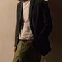 Cotton Poplin Blazer in Black | James Perse Los Angeles