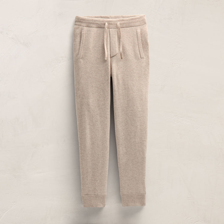 Recycled Cashmere Track Pant With Pockets in Stone | James Perse Los Angeles