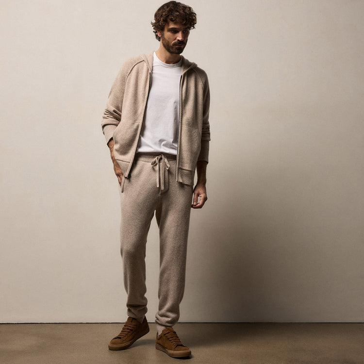 Men's Cashmere Track Suit Gift Set In Stone | James Perse Los Angeles