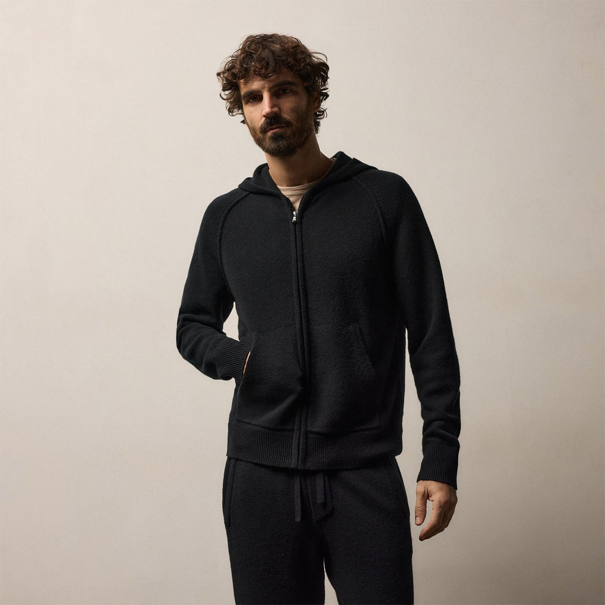 Men's Cashmere Track Suit Gift Set In Black | James Perse Los Angeles