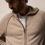 Recycled Cashmere Jacket in Stone | James Perse Los Angeles