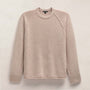 Recycled Cashmere Raglan Crew in Stone | James Perse Los Angeles