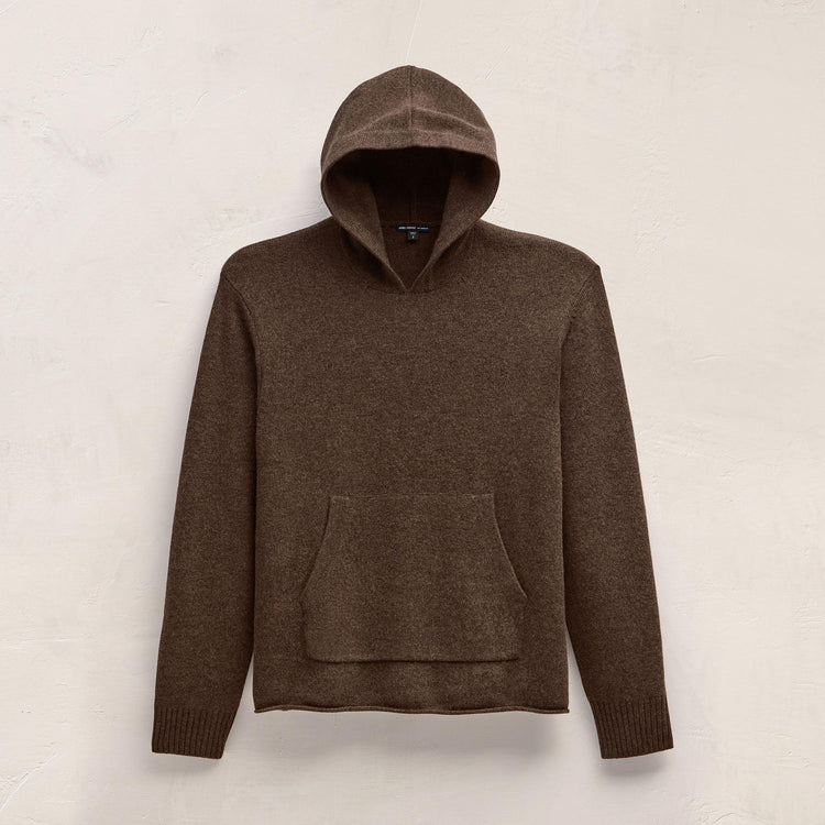 Rcld Cashmere Hooded Pullover in Porcupine | James Perse Los Angeles