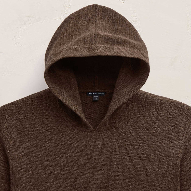 Rcld Cashmere Hooded Pullover in Porcupine | James Perse Los Angeles