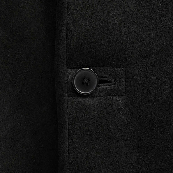 Suede Shearling Jacket in Black | James Perse Los Angeles