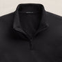 Fine French Terry Half Zip in Black | James Perse Los Angeles